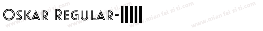 Oskar Regular字体转换
